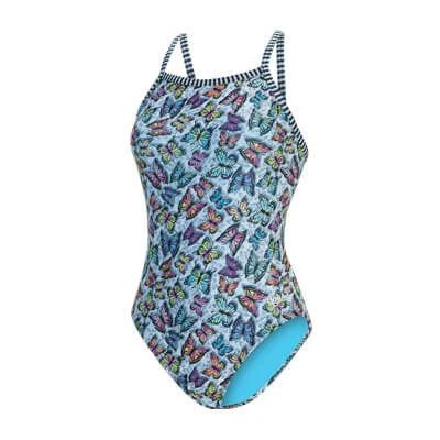 Dolfin Uglies V-Back One Piece Swimsuit - Disc. Prints