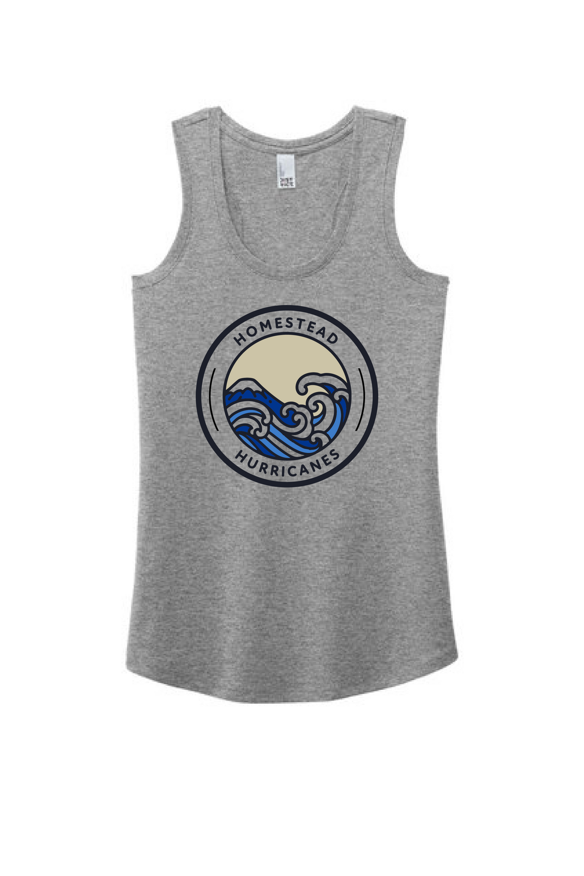 Homestead Hurricanes Circle Ladies Tank Top