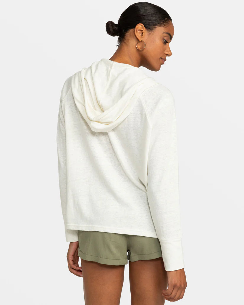 ROXY Destination Surf Hoodie Egret