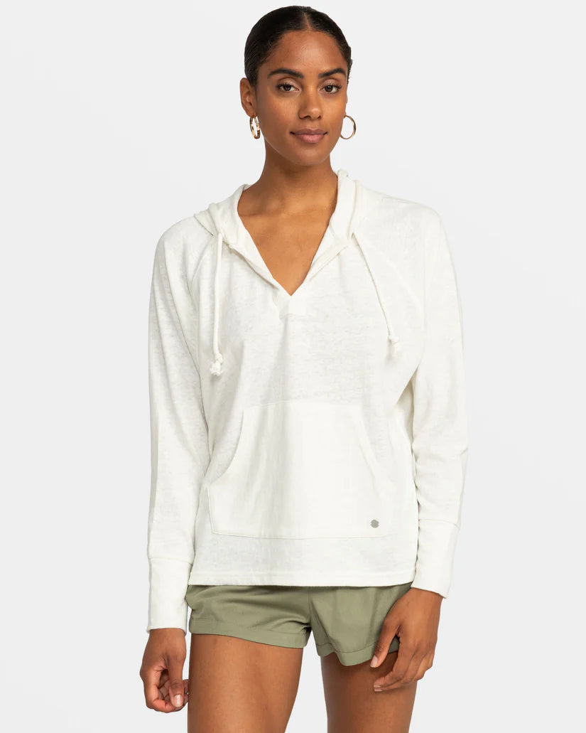 ROXY Destination Surf Hoodie Egret