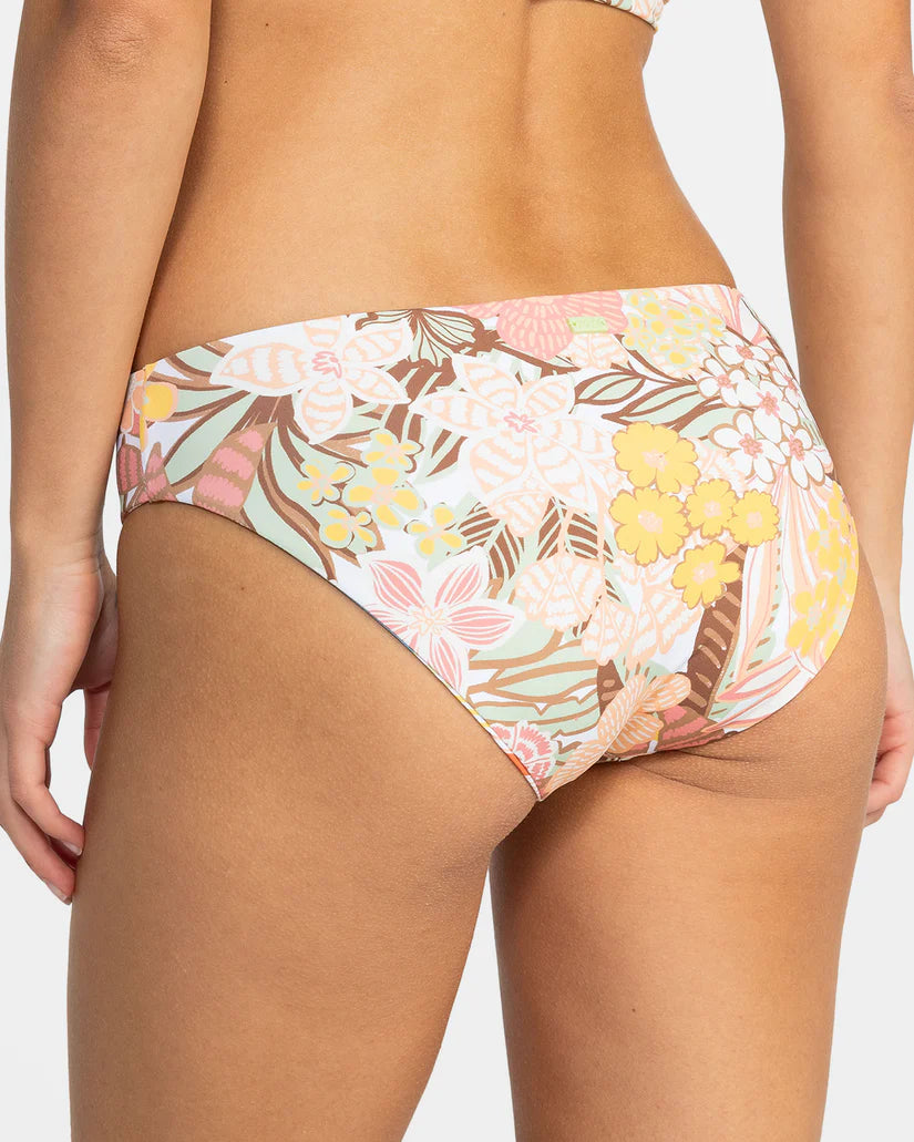 Roxy Playa Paradise Reversible Hipster Bikini Bottoms - MI Roxy Playa Paradise Reversible Hipster Bikini Bottoms - MI