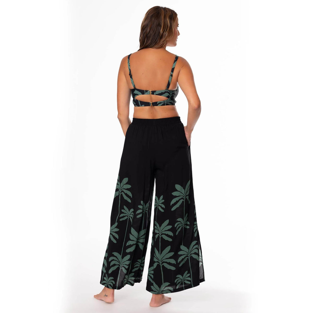 Jantzen Tropical Palms Josephine Pull on Pant