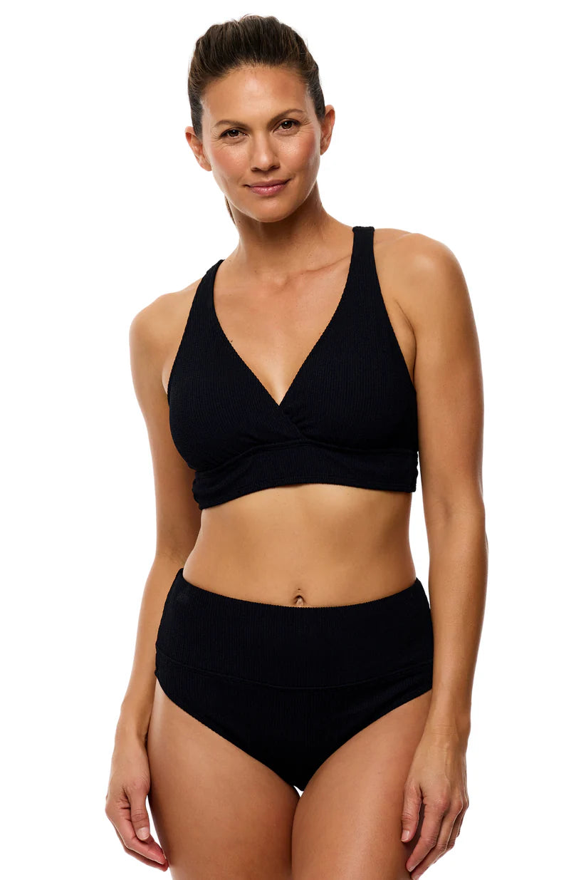Next Mini Pucker Rib - Harmony High Waist Swim Bottom