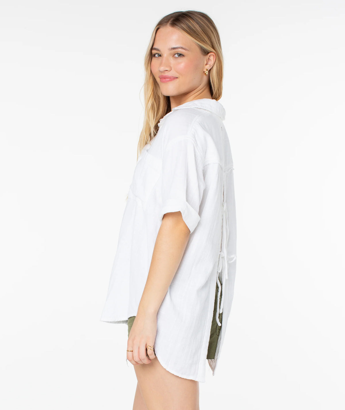 Roxy Maile Tie Gauze Shirt