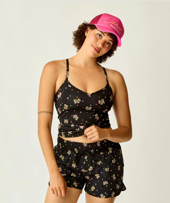 Carve Stinson Tankini - Black Floret
