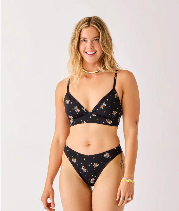 Carve Landry Reversible Bottoms - Black Floret/Black