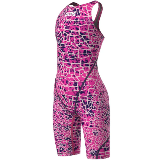 Arena JR Powerskin ST Next LE OB Kneeskin (12U Approved) - Snake Pink