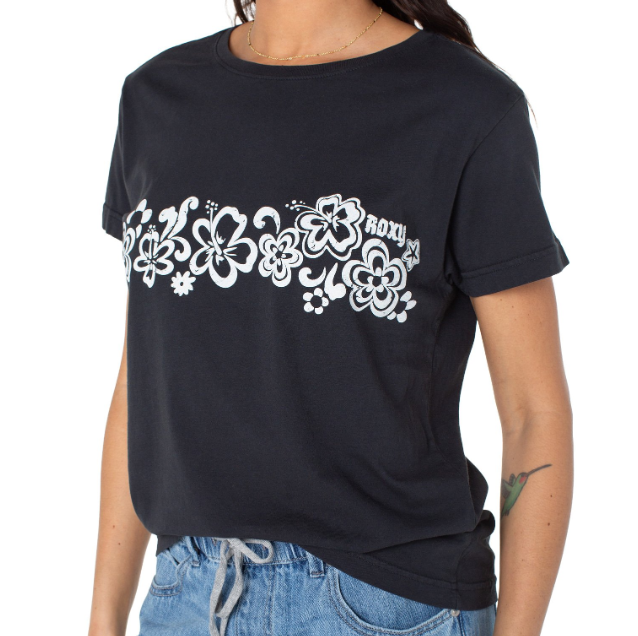 Roxy 90s Hibiscus Band T-Shirt
