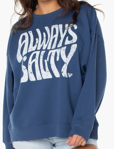 Roxy Women's Morning Hike Pullover Sweatshirt - Always Salty