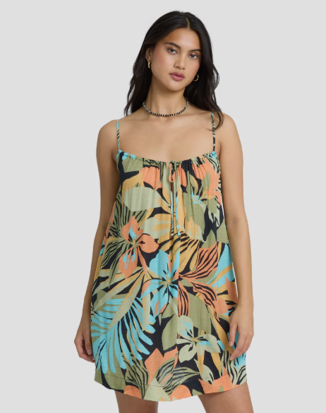 Billabong Beach Song Printed Mini Dress