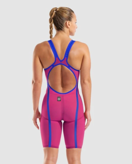 Arena Powerskin Veloce Open Back Kneeskin LE - Violet Surge