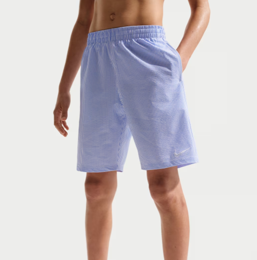 Nike Swim Breaker- Big Kids' (Boys') Ripple Texture 7" Brief-Lined Volley Short