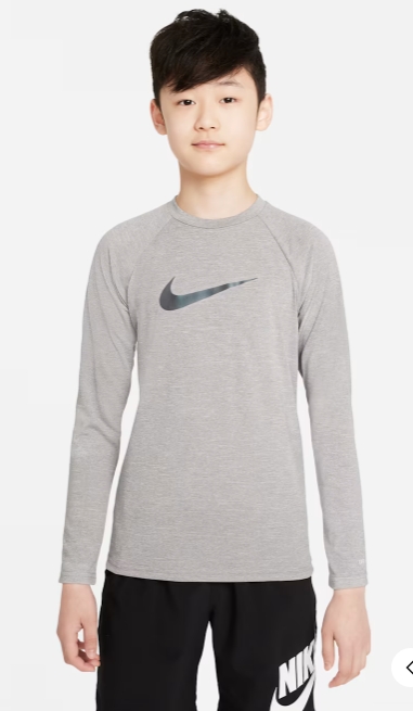 Nike Swim Hydroguard Big Kids' (Boys') Dri-FIT UV Long Sleeve Top