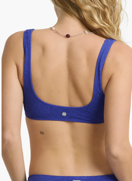 Billabong Crinkle Crush Scoop Neck Bikini Top