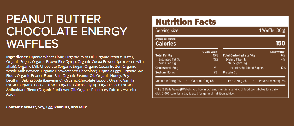 Honey Stinger Peanut Butter Chocolate Waffle