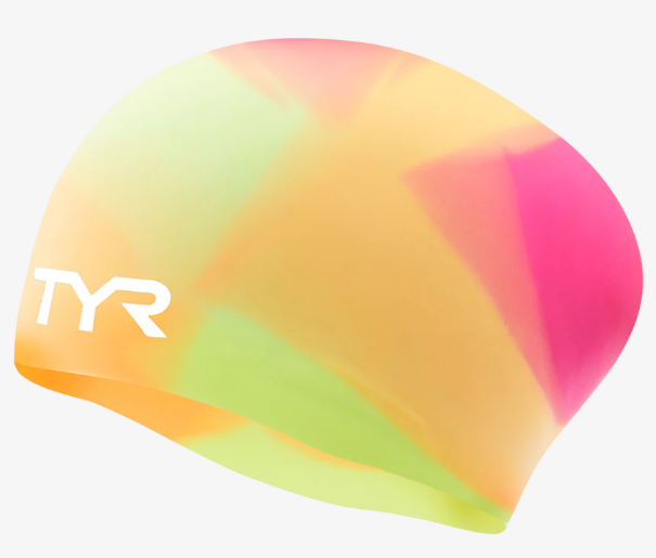 TYR Long Hair Wrinkle Free Colorful Silicone Cap