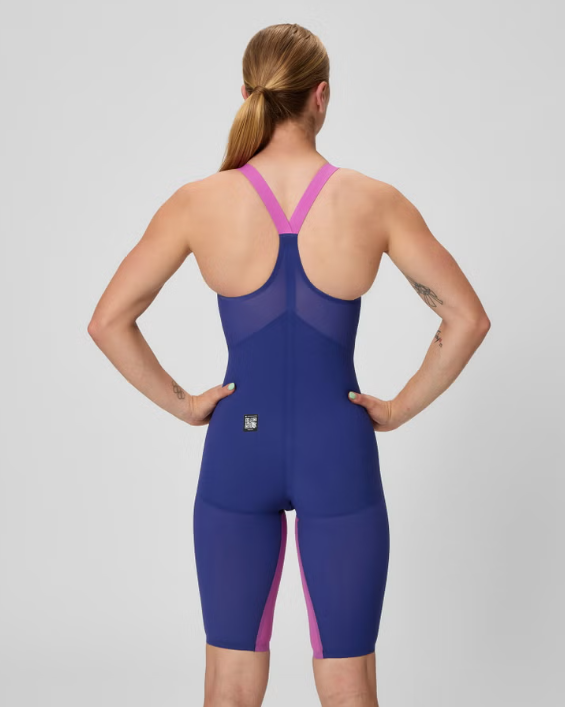 Speedo LZR Pure Valor 2.0 Closed Back Kneeskin - Navy/Purple