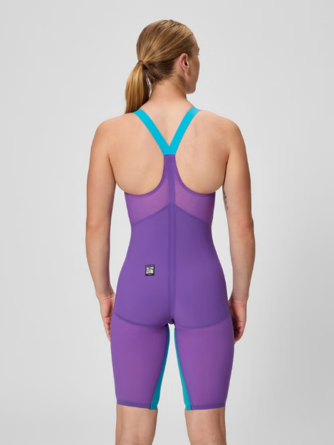 Speedo LZR Pure Valor 2.0 Closed Back Kneeskin - Purple/Turquoise
