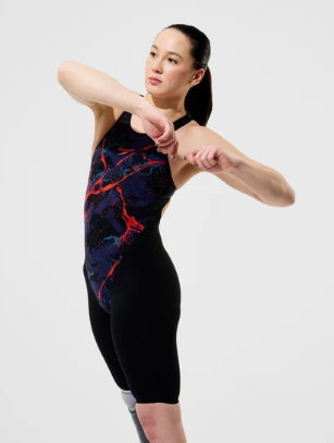 Speedo LZR Pure Valor 2.0 Openback Kneeskin - Printed