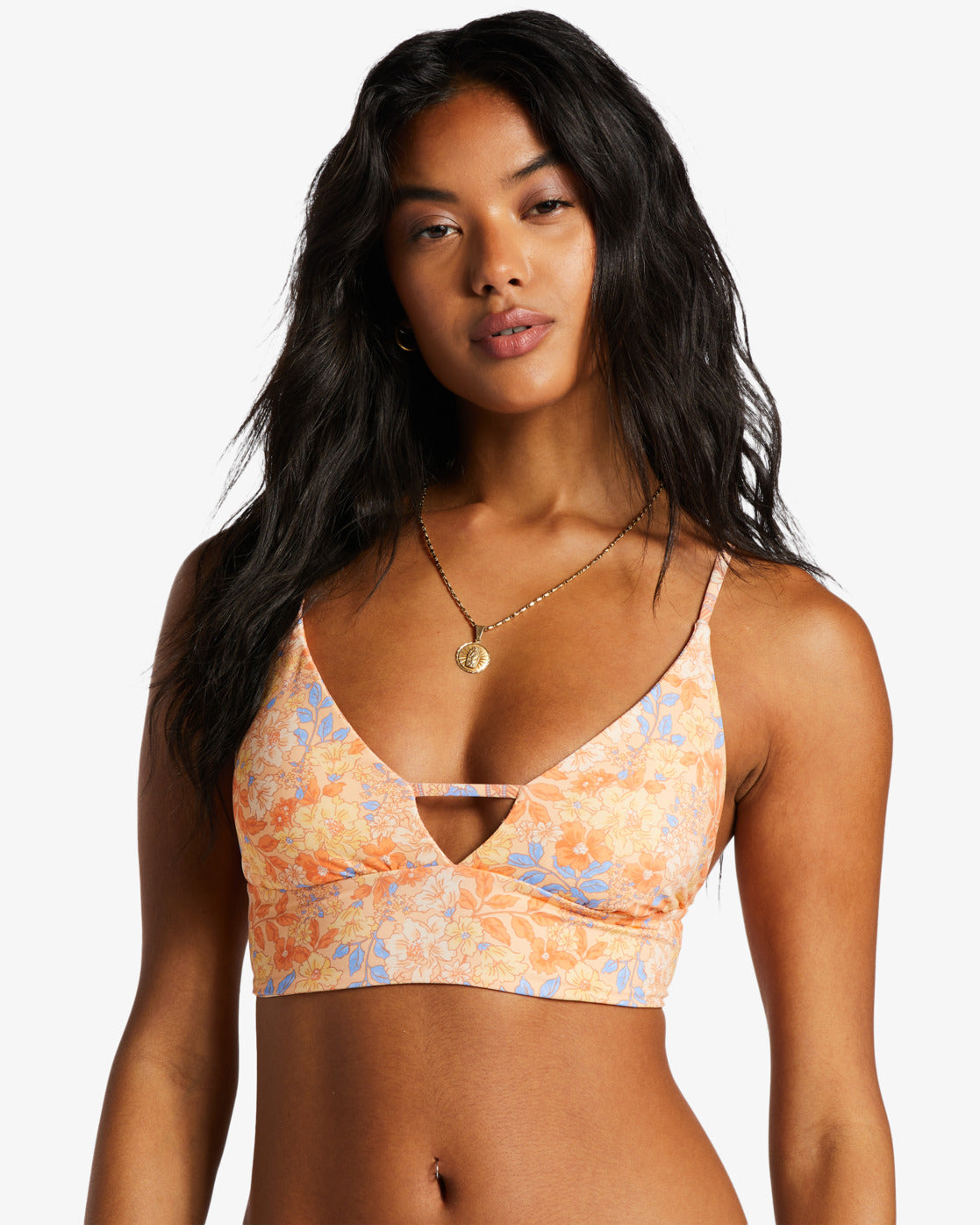 Billabong Fine By Me Reversible V-Neck Bikini Top