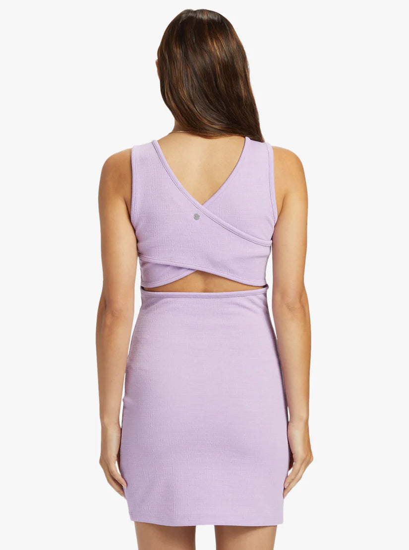 roxy purple dress Wavey Lady - Women's Purple Rib Knit Dress