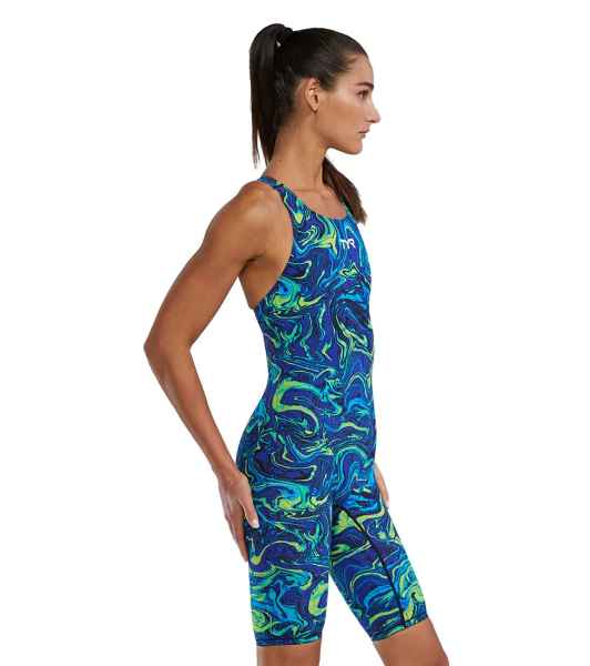 TYR Hyperblitz Thresher Open Back Tech Suit Swimsuit (U12 Approved)