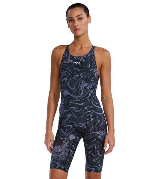 TYR Hyperblitz Thresher Open Back Tech Suit Swimsuit (U12 Approved)