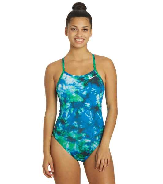 Nike Tie Dye Crossback One Piece Swimsuit