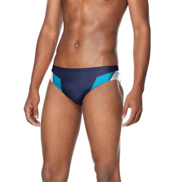 Speedo Edge Splice Brief Team Navy/Light Blue - MI Sports