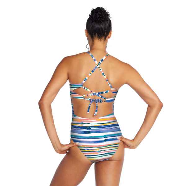 Speedo Double Cross Back 1-Piece-Fandango Pink