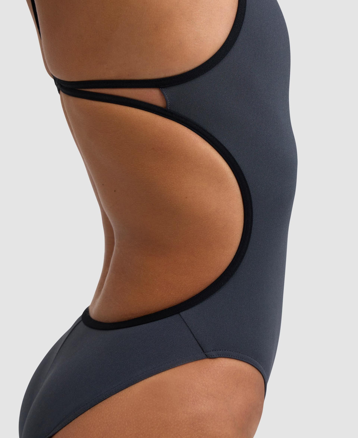 Arena Solid Lace Back One Piece