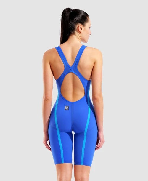 Arena Powerskin Veloce Open Back Kneeskin LE - Neon Blaze