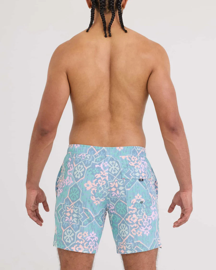 Saxx Oh Bouy 2in1 Volley 7" Swimming Trunks - Arabesque