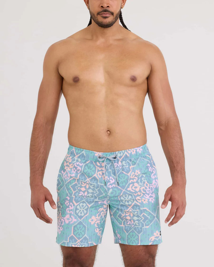 Saxx Oh Bouy 2in1 Volley 7" Swimming Trunks - Arabesque