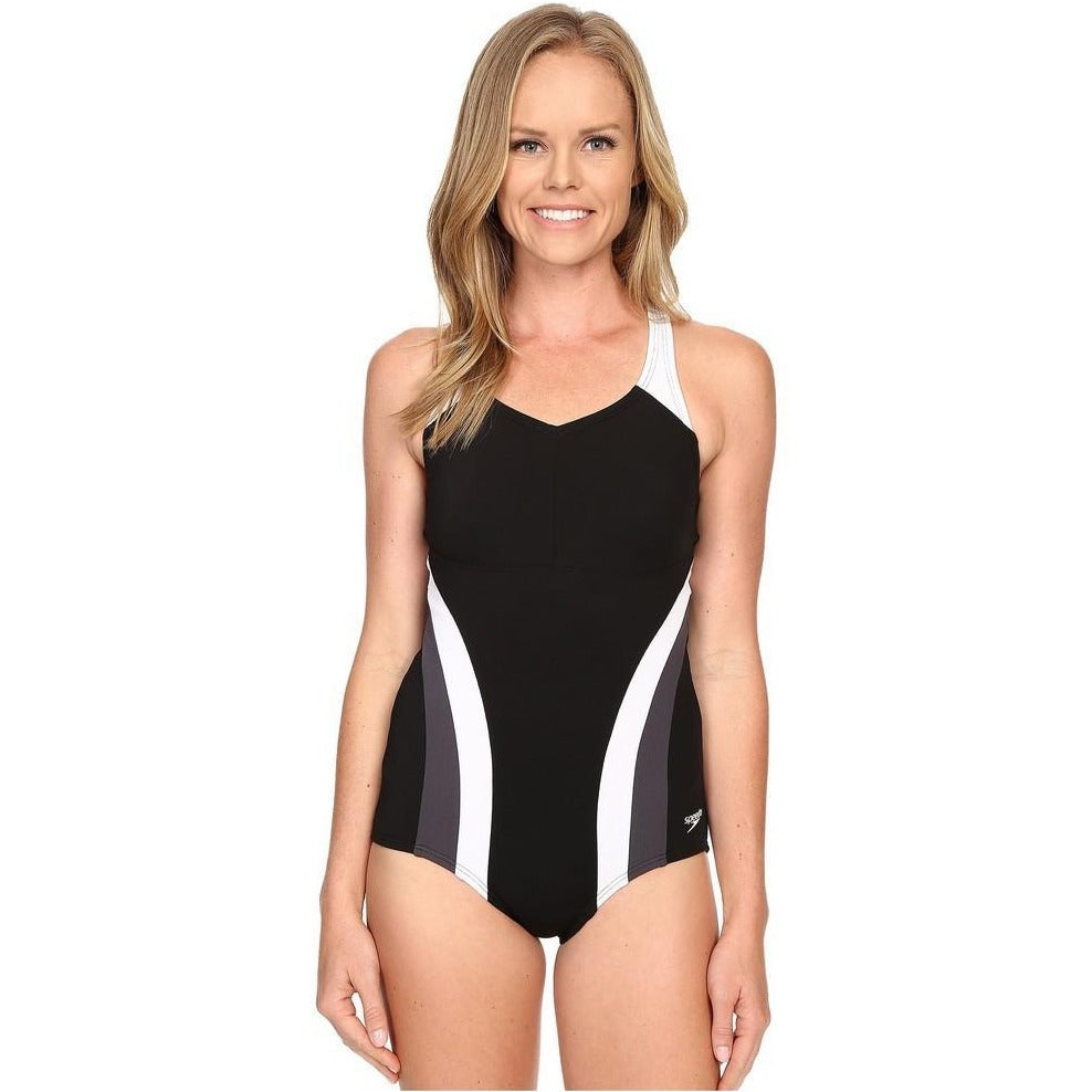 Speedo Flow Active Chlorine Resistant One Piece Black