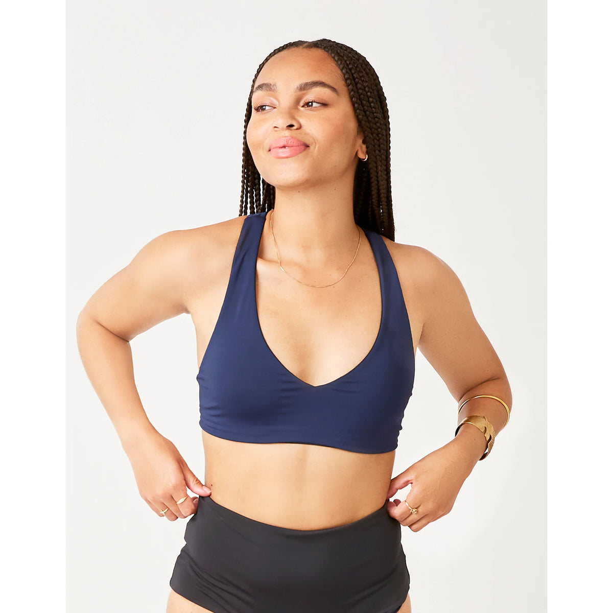 Carve La Jolla Reversible Top: Black/Navy