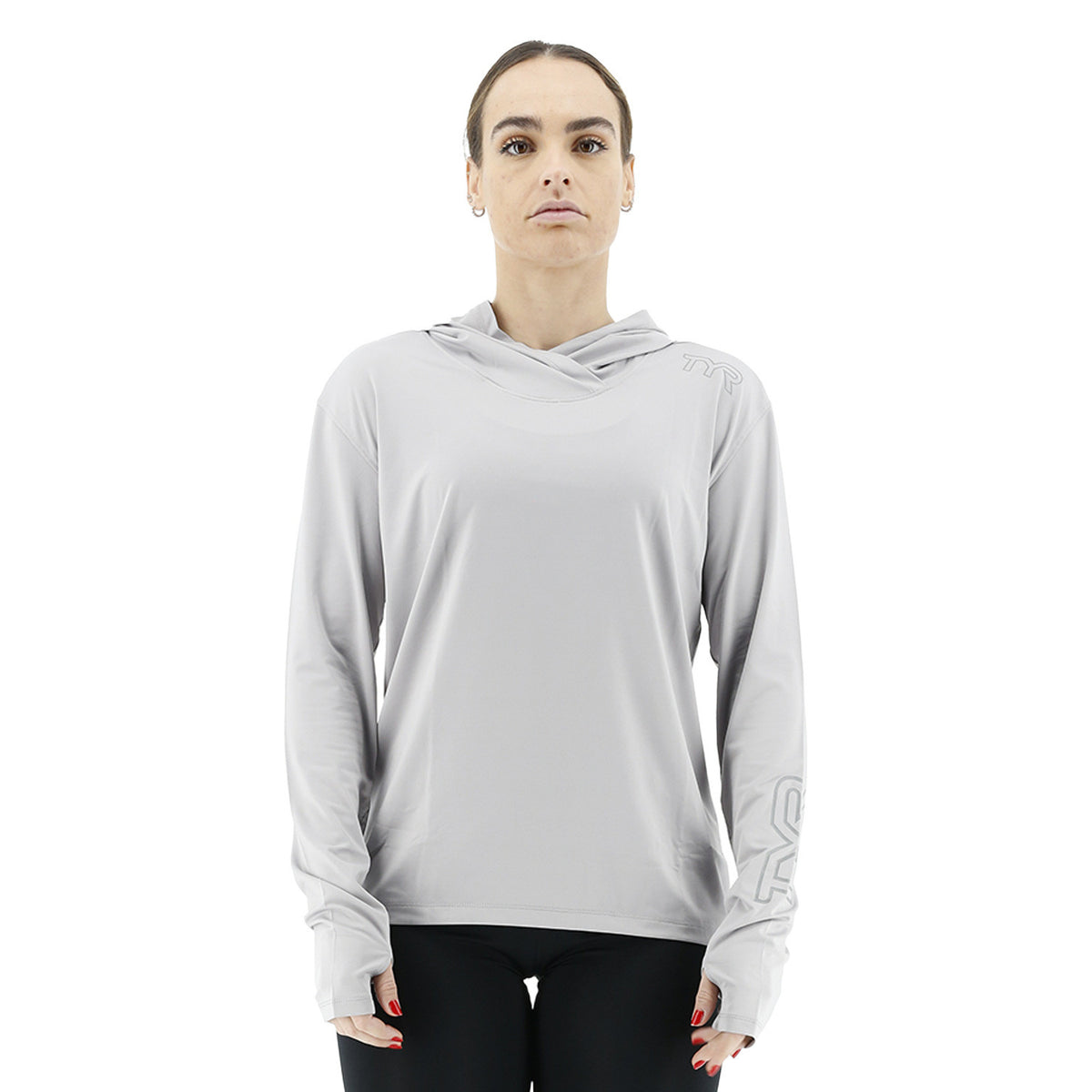 TYR Women&#39;s Sun Defense Hooded Shirt