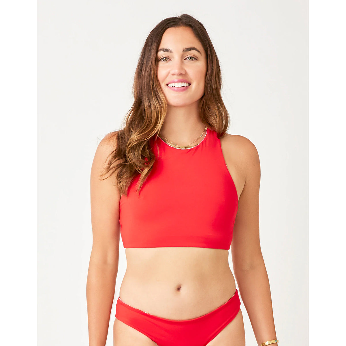 Carve Sanitas Reversible Top: Orchard/Hot Red