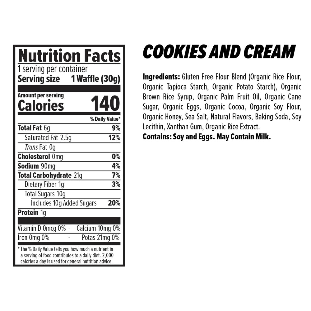 Honey Stinger Gluten Free Cookies &amp; Cream Waffle