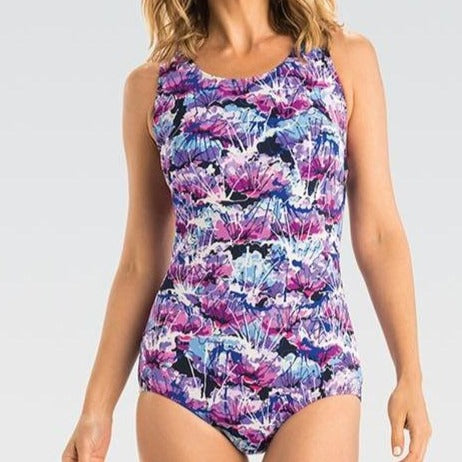 Dolfin Aquashape Lotus Print Conservative Lap Suit