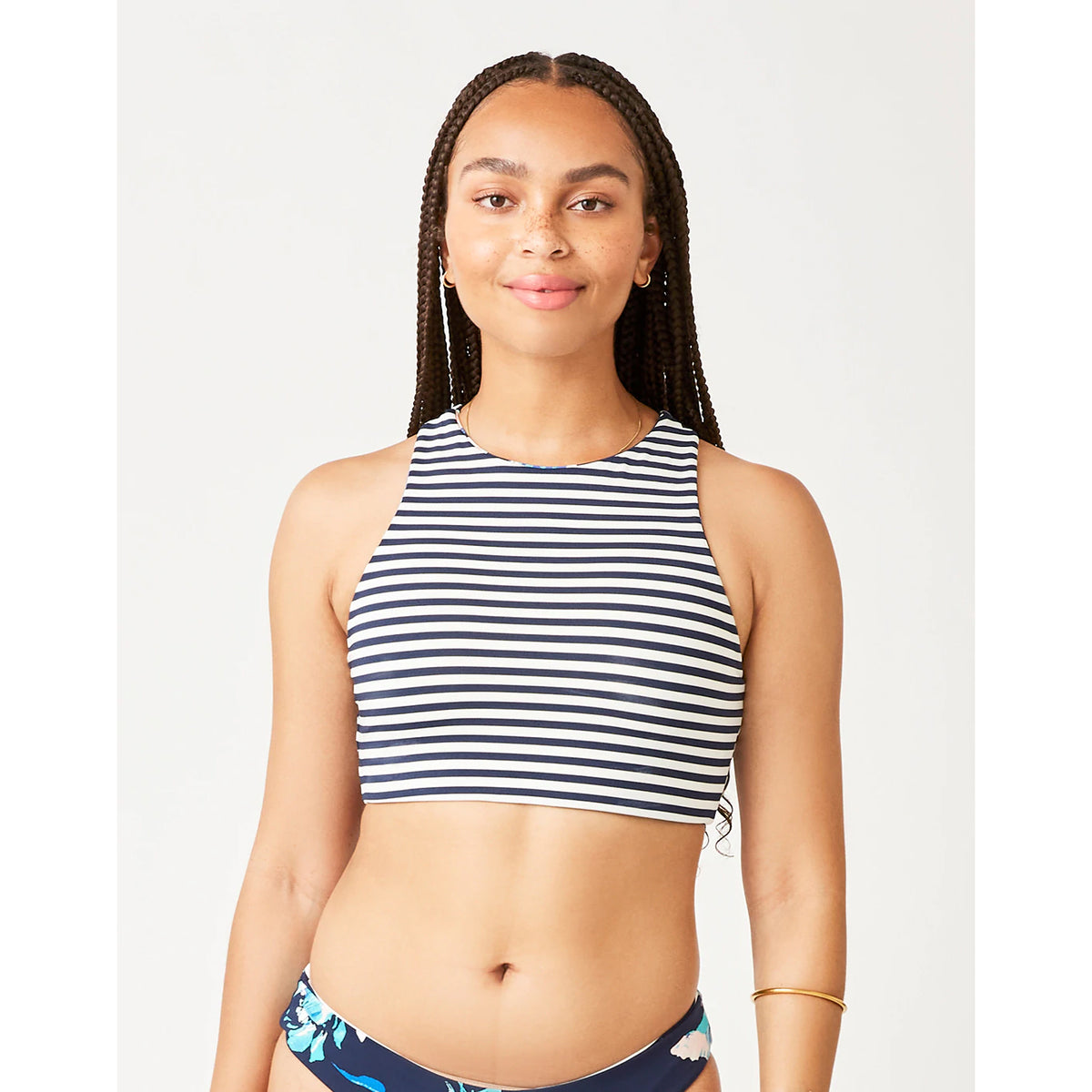 Carve Sanitas Reversible Top: Stargazer/Navy Stripe