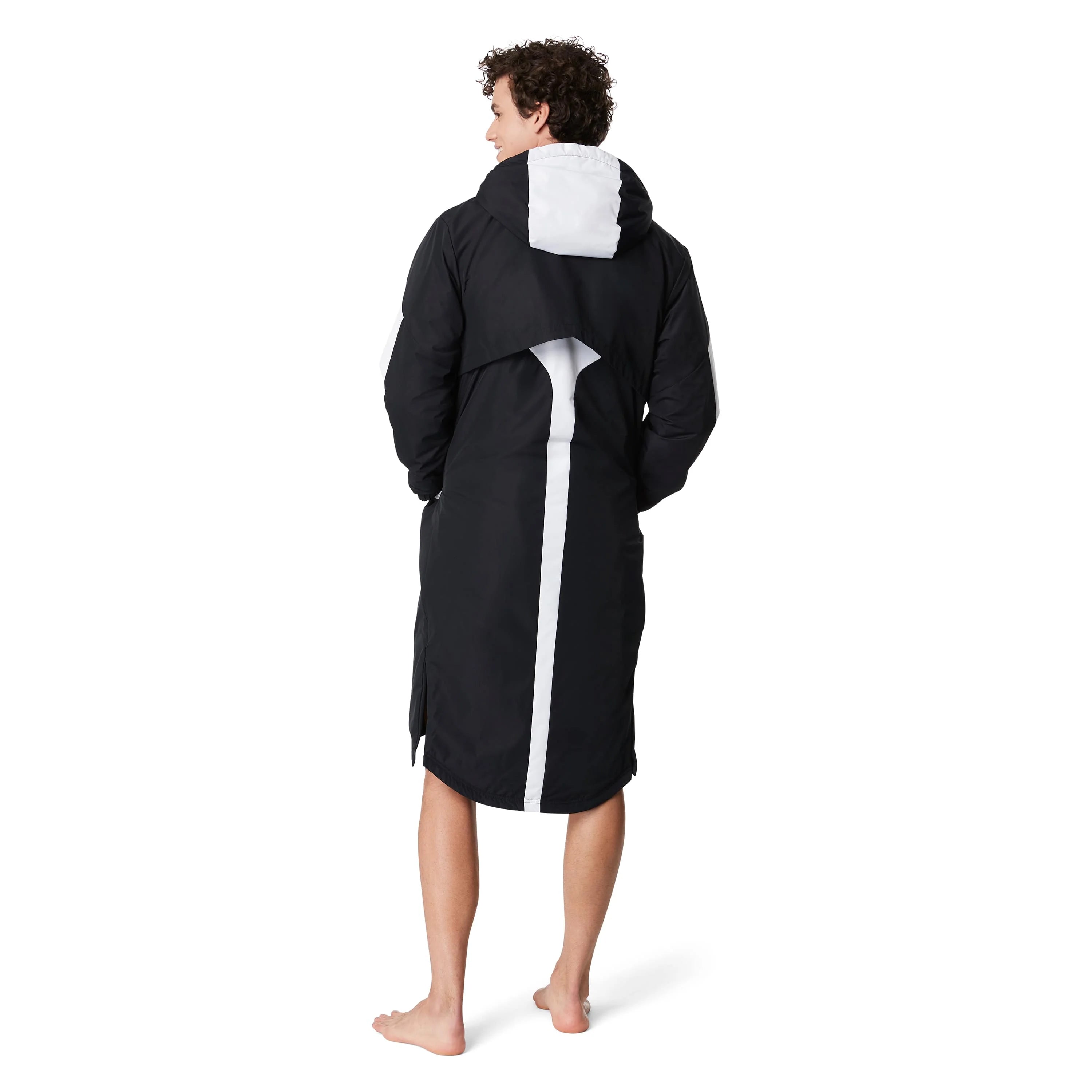 Parka Speedo Avec Doublure Polaire - Pour Natation, Piscine - Coupe Mixte, Résistante à L'eau, Capuche Ajustable - Couleurs D'équipe