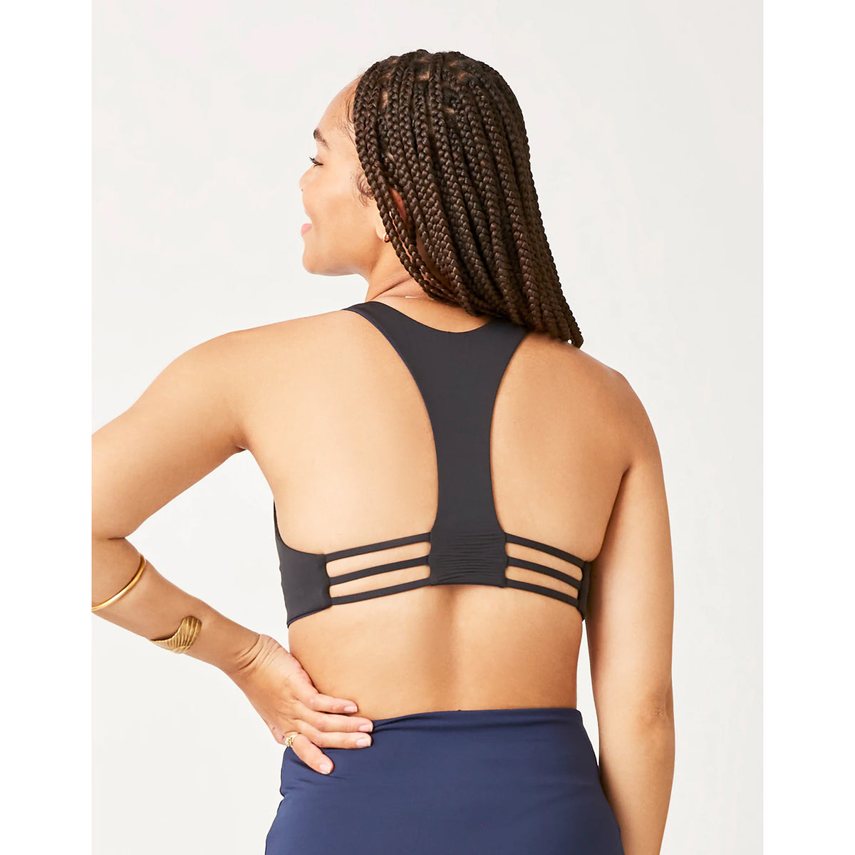 Carve La Jolla Reversible Top: Black/Navy