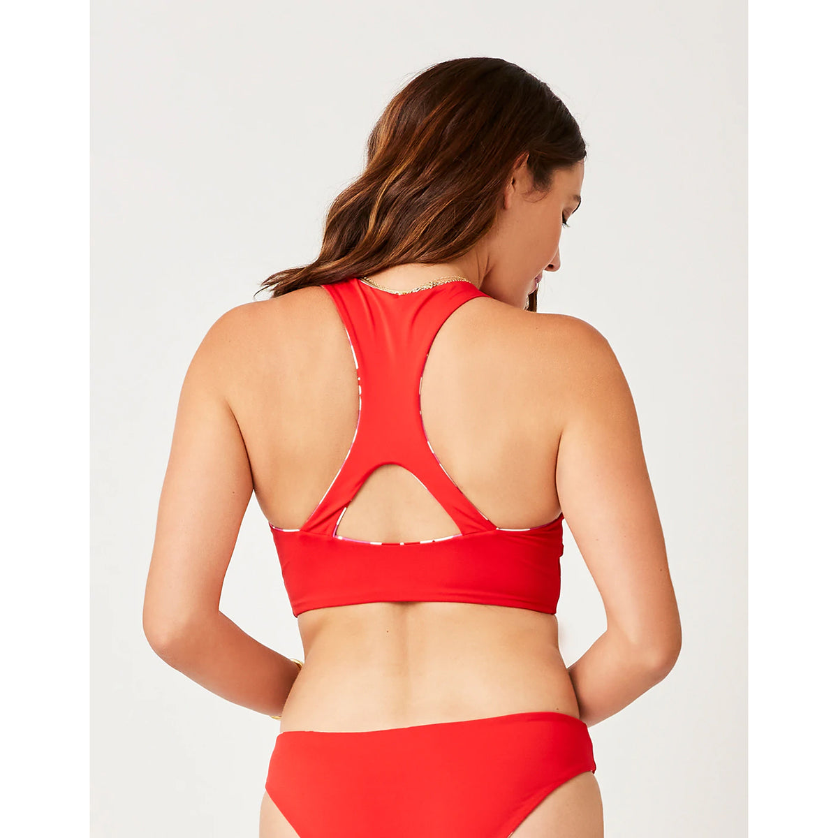 Carve Sanitas Reversible Top: Orchard/Hot Red