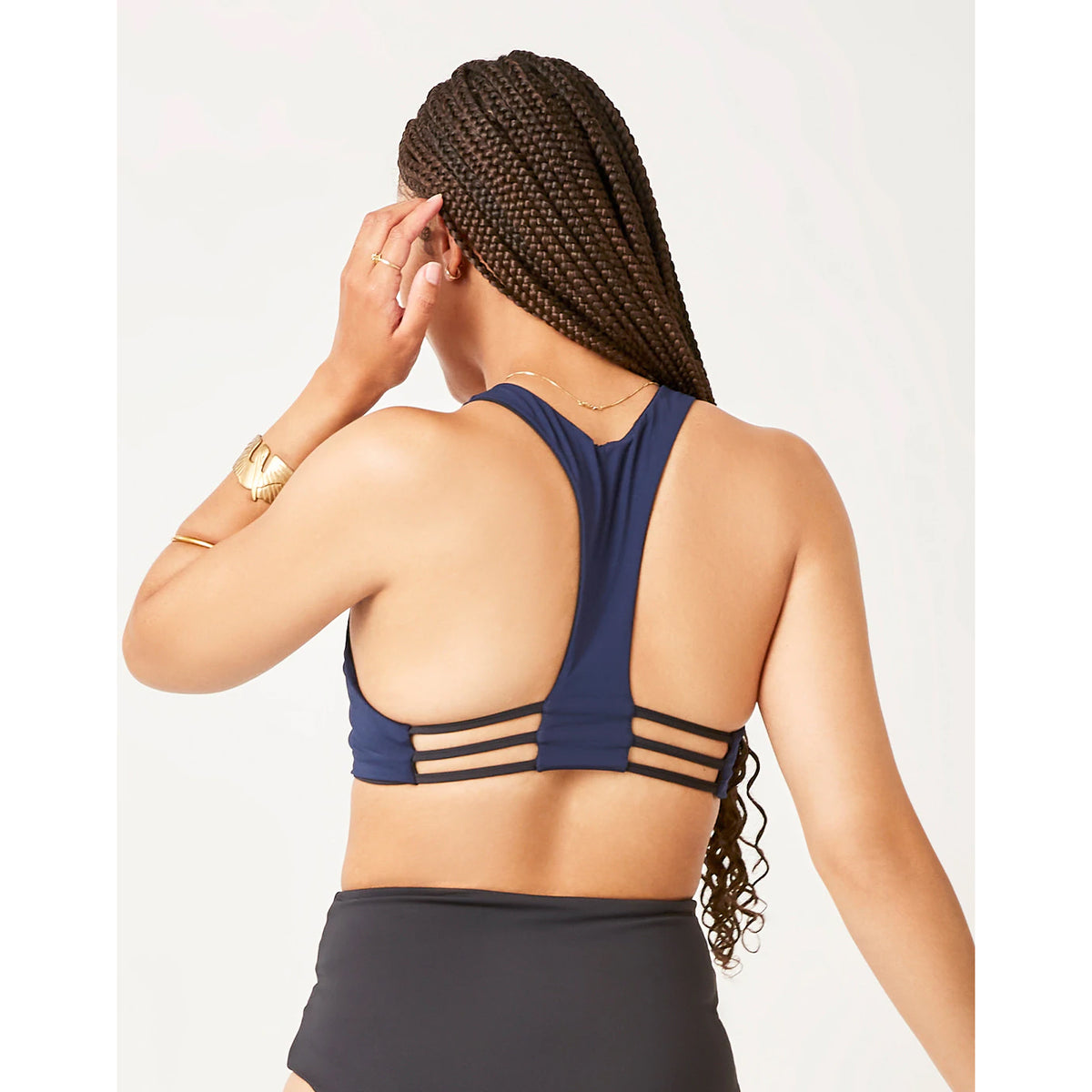 Carve La Jolla Reversible Top: Black/Navy