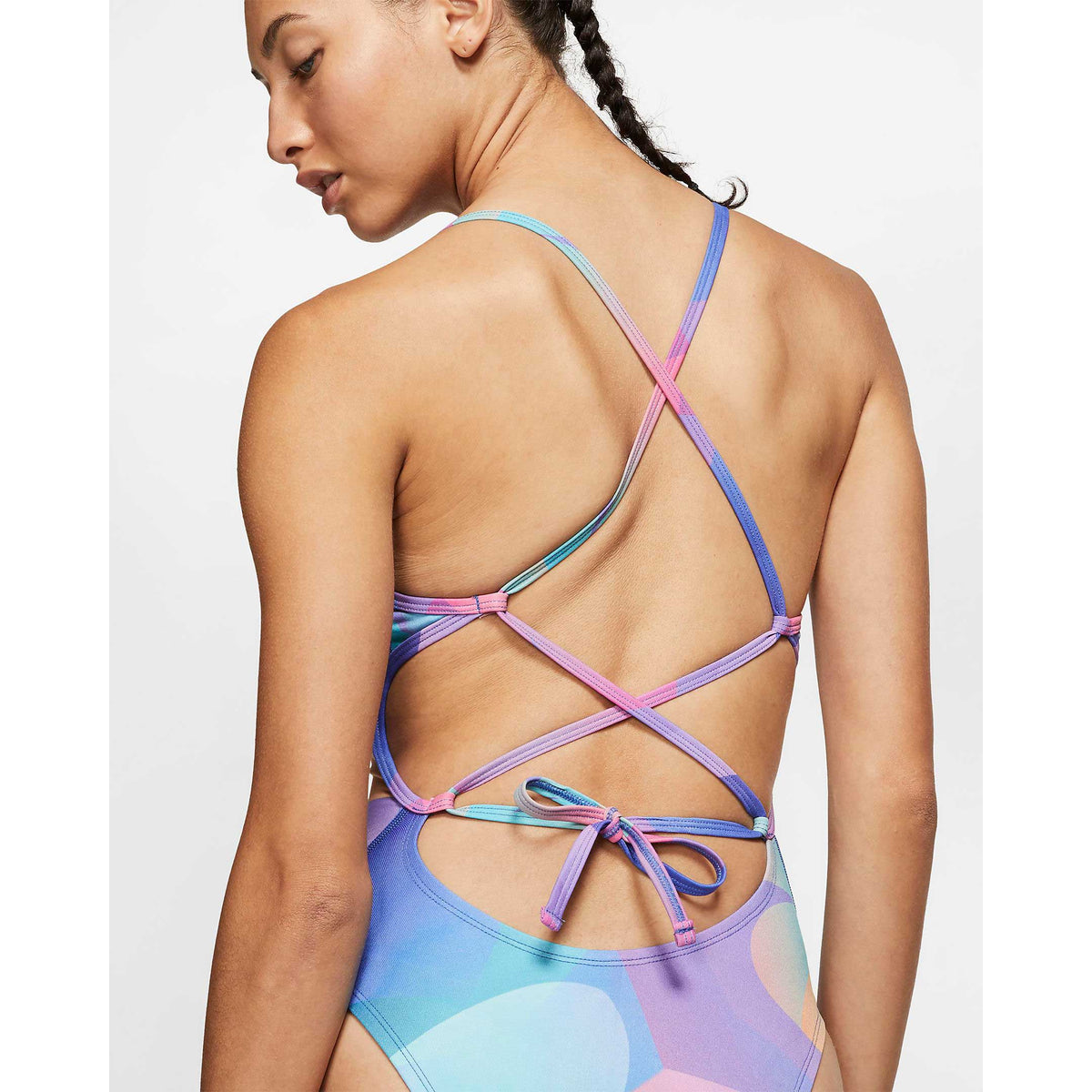 Nike Spectrum Lace Up Tie Back One Piece