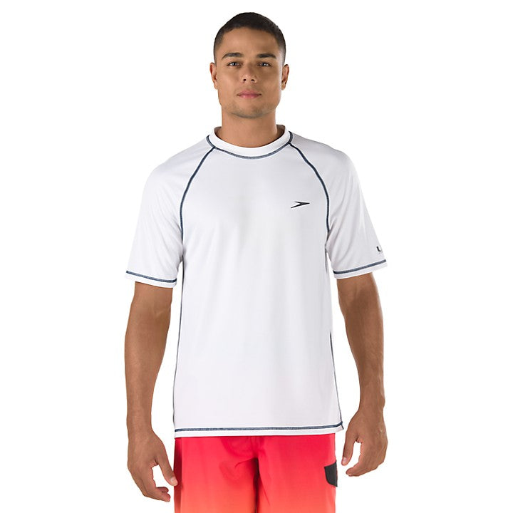 Water-Ready Rashguard Short-Sleeve Swim T-Shirt for Men