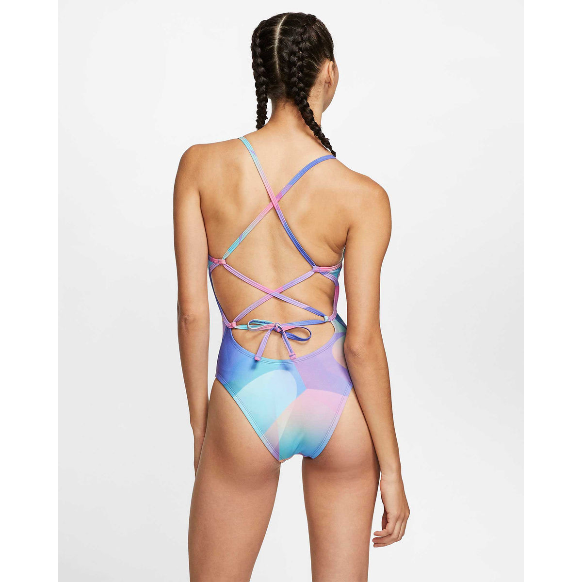 Nike Spectrum Lace Up Tie Back One Piece