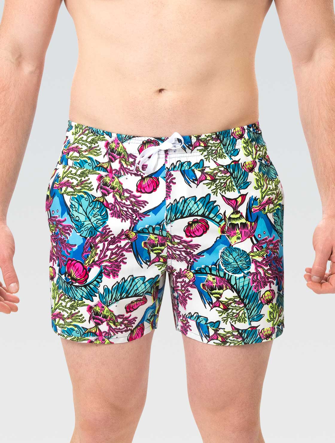 Dolfin Men's 5" Swim Trunk- Coral Reef