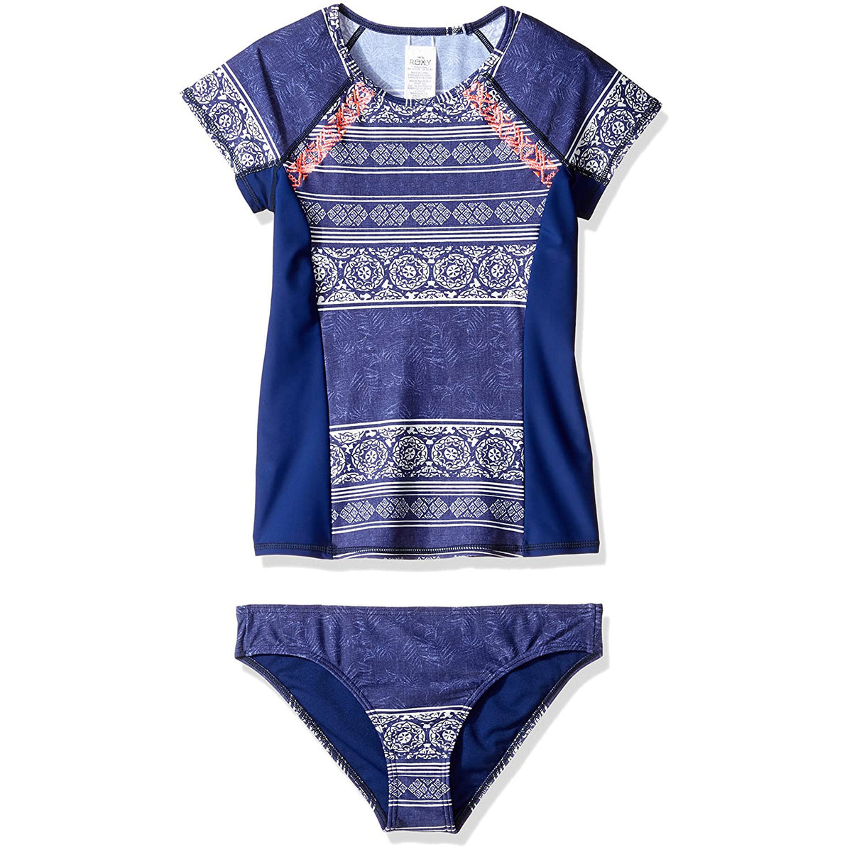 Roxy Girls&#39; Pop Neon S/S Lycra Rashguard Set